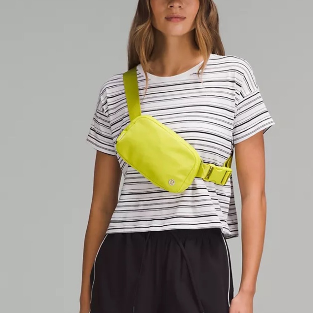 lululemon belt bag yellow serpentine